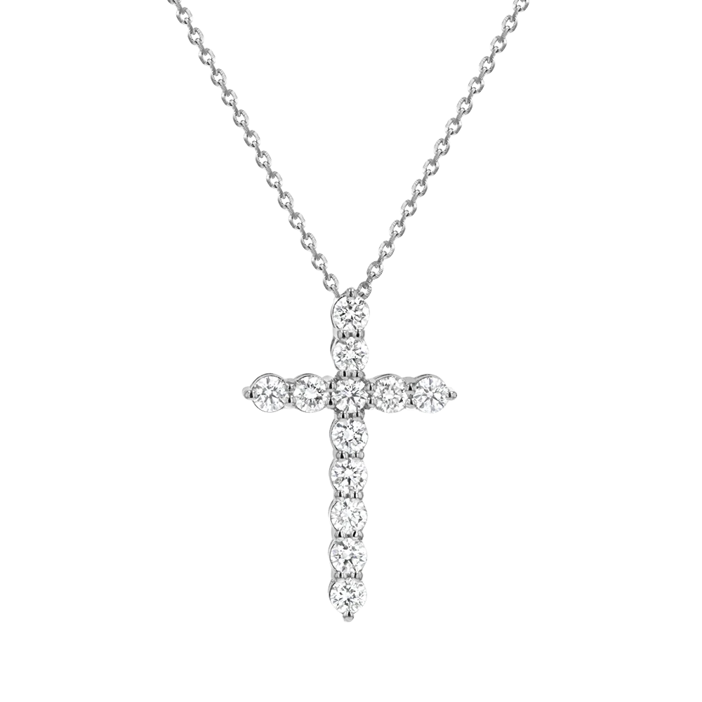 Diamond Cross Necklace - Image 2