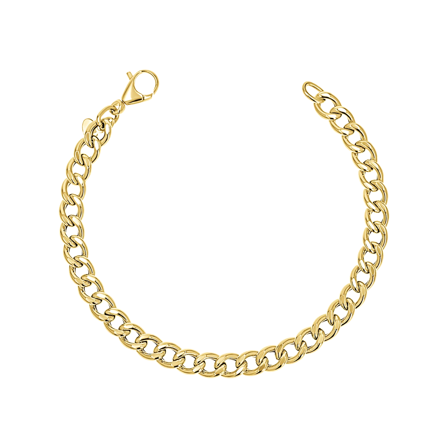 14K Miami Cuban Link Chain Bracelet 5.5mm