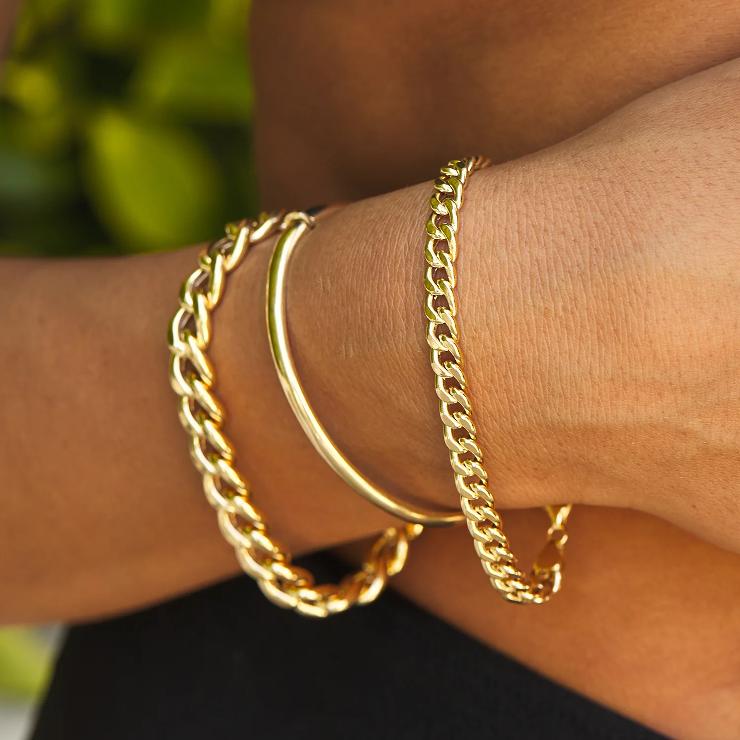 14K Miami Cuban Link Chain Bracelet 5.5mm - Image 2