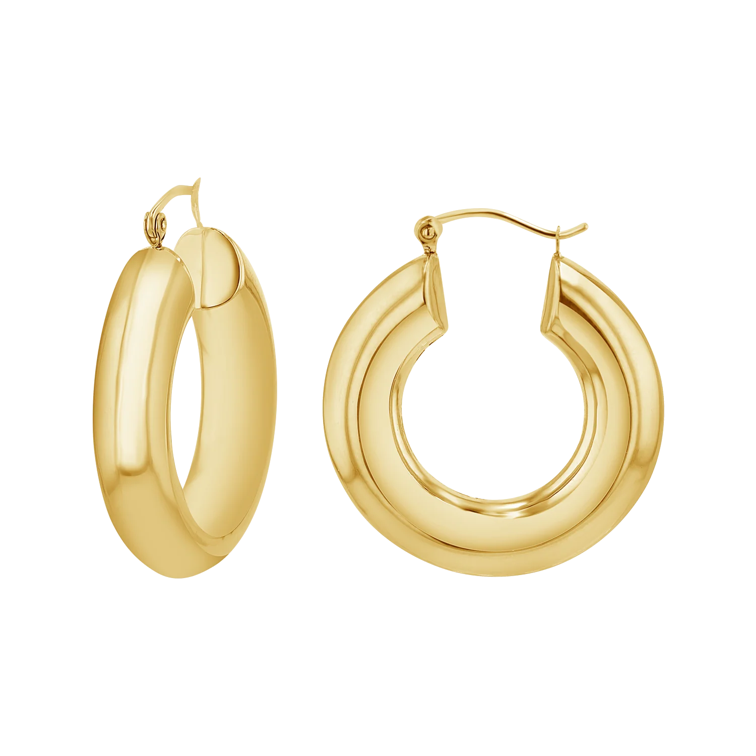 6mm Chunky Hoop Earrings