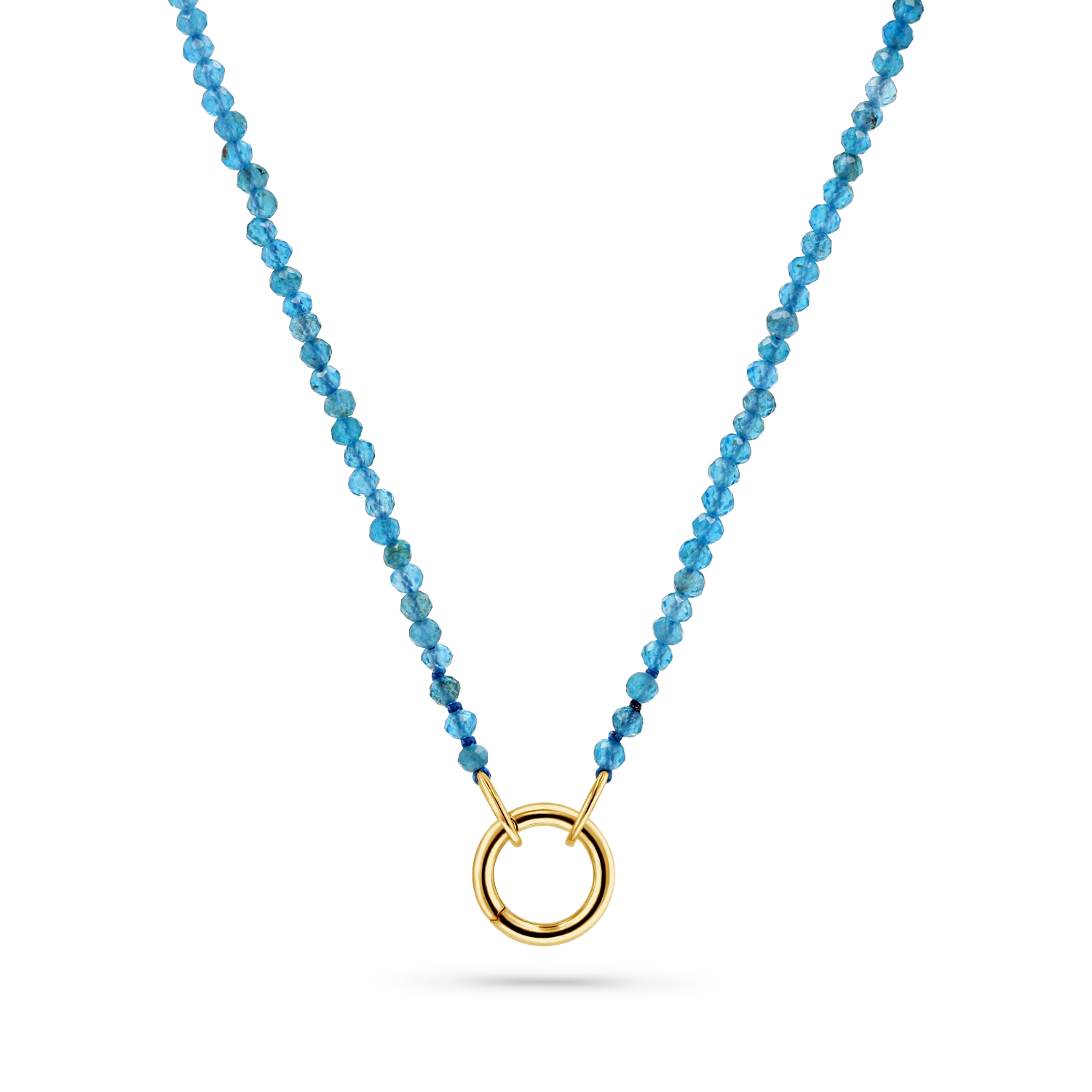Blue Apatite Connector Necklace