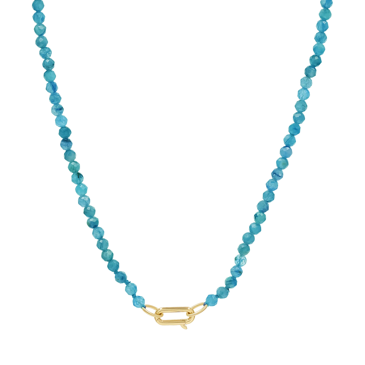 Blue Apatite Connector Necklace - Image 3