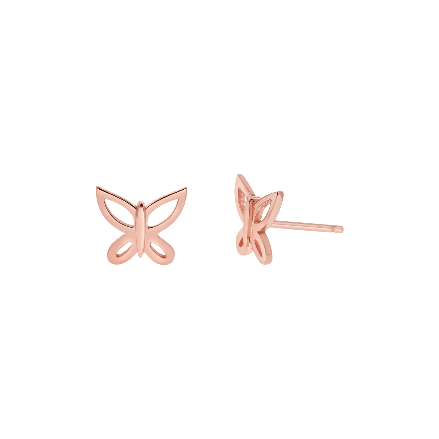 Butterfly Silhouette Stud Earrings - Image 3