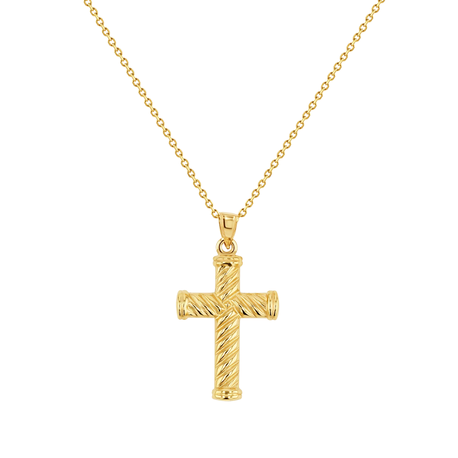 Cable Twist Cross Charm - Image 2