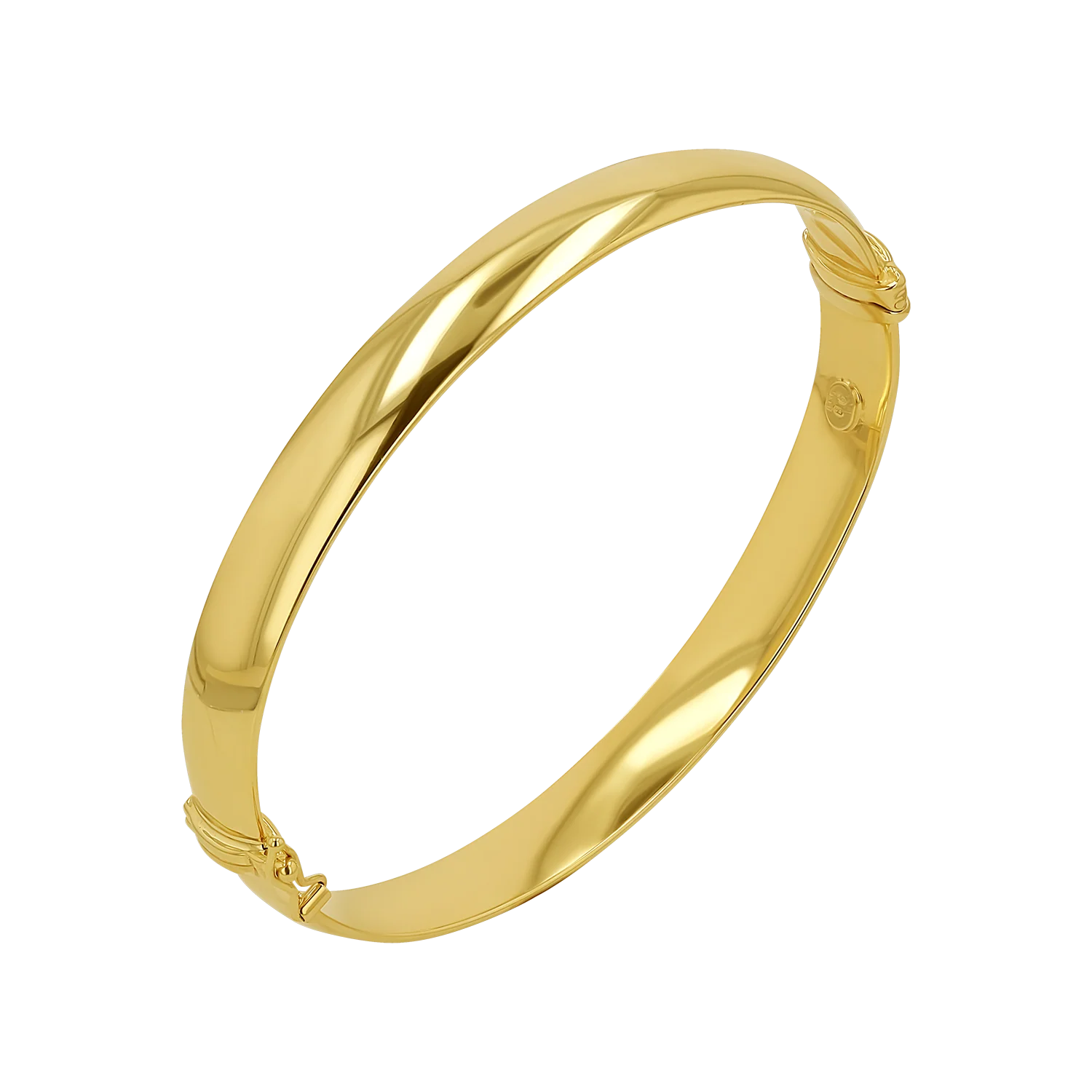 Chunky Hinged Bangle (7mm)