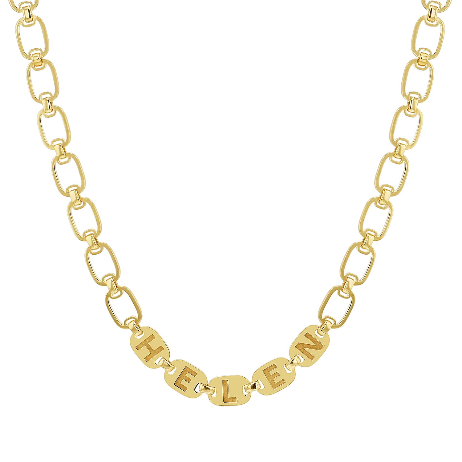 Custom Chain Link Name Necklace