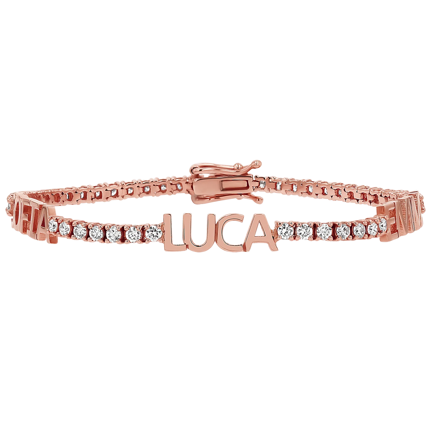 Custom Diamond Name Tennis Bracelet - Image 3
