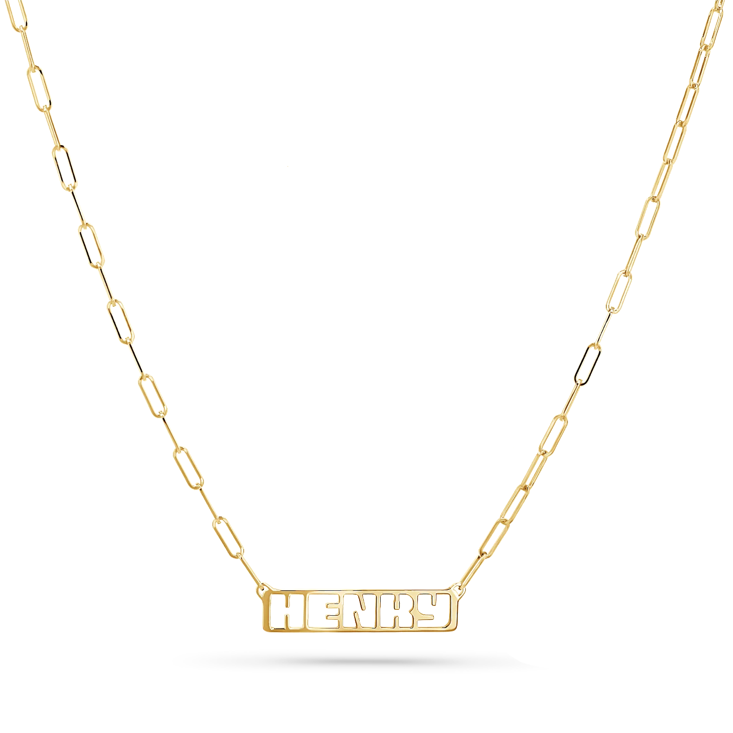 Customizable Cut-Out Name Necklace