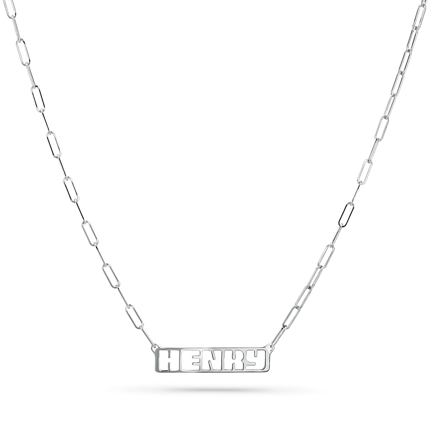 Customizable Cut-Out Name Necklace - Image 2