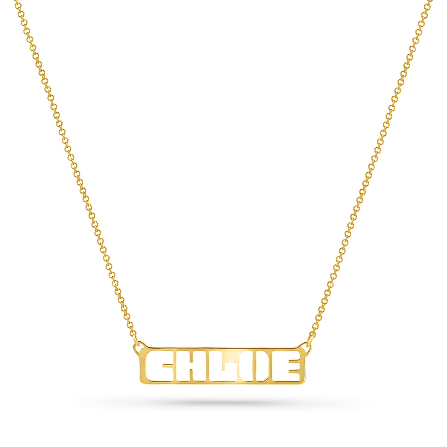 Customizable Cut-Out Name Necklace - Image 6