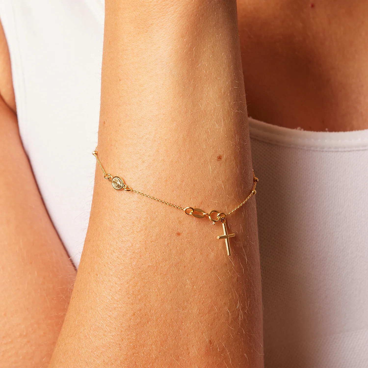 Dainty Rosary Bracelet - Image 2