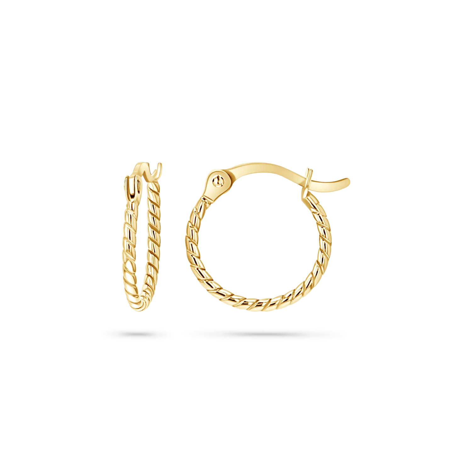 Dainty Twist Hoop Earrings