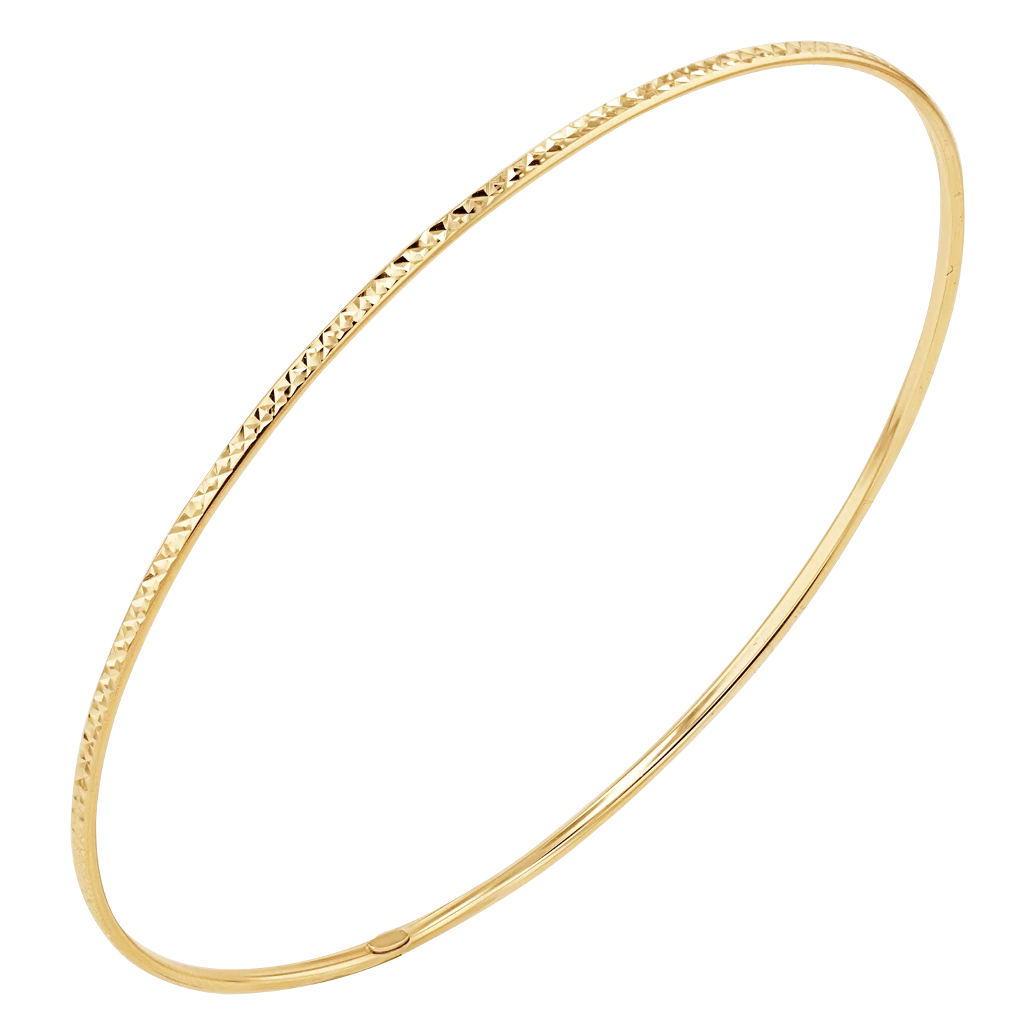 Diamond Cut Wire Bangle