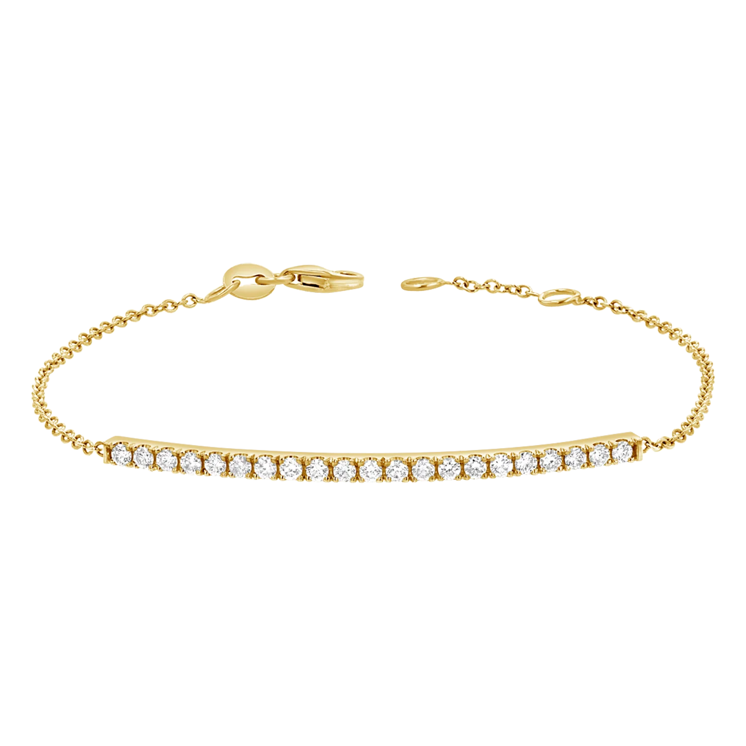 Diamond Pave Bar Bracelet
