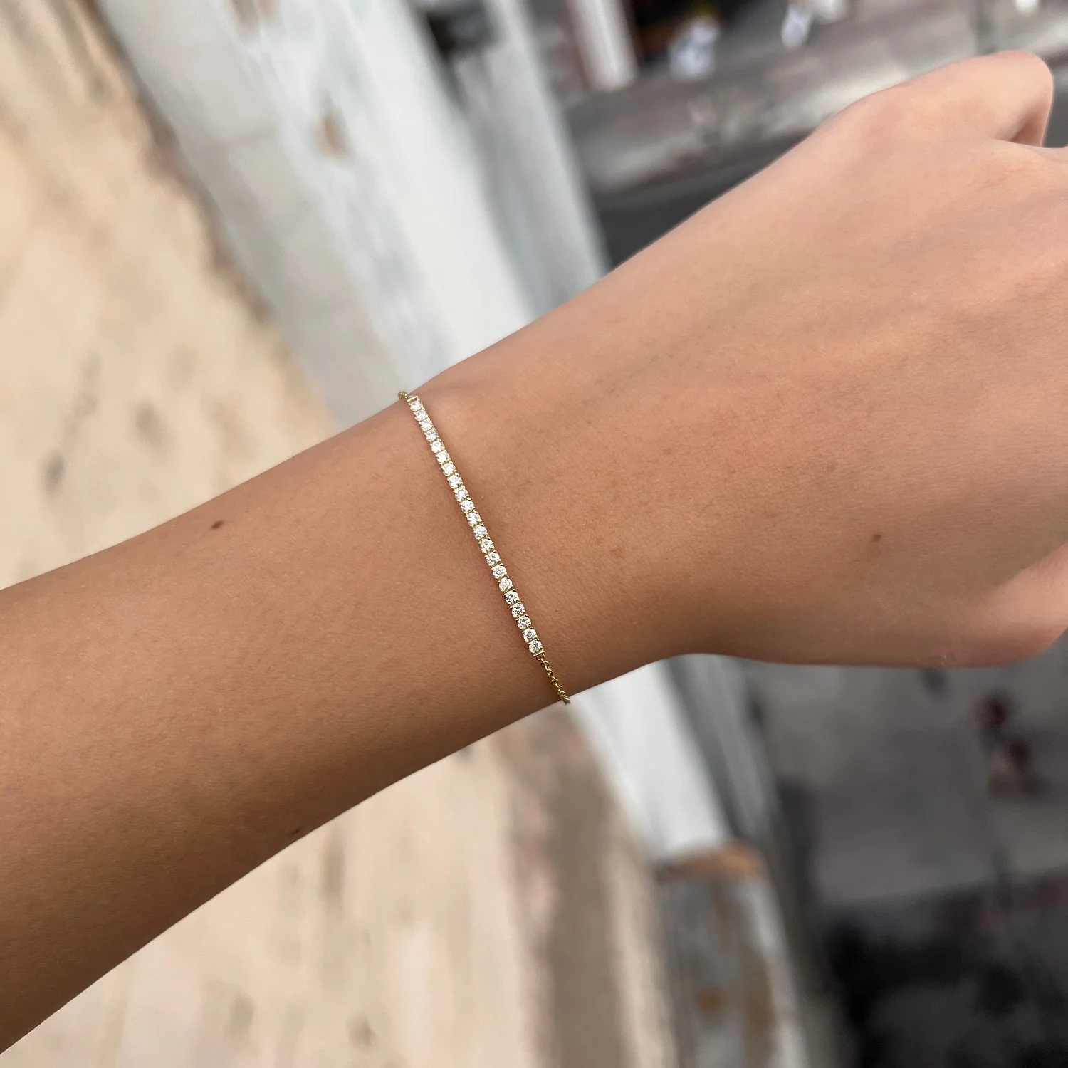 Diamond Pave Bar Bracelet - Image 4