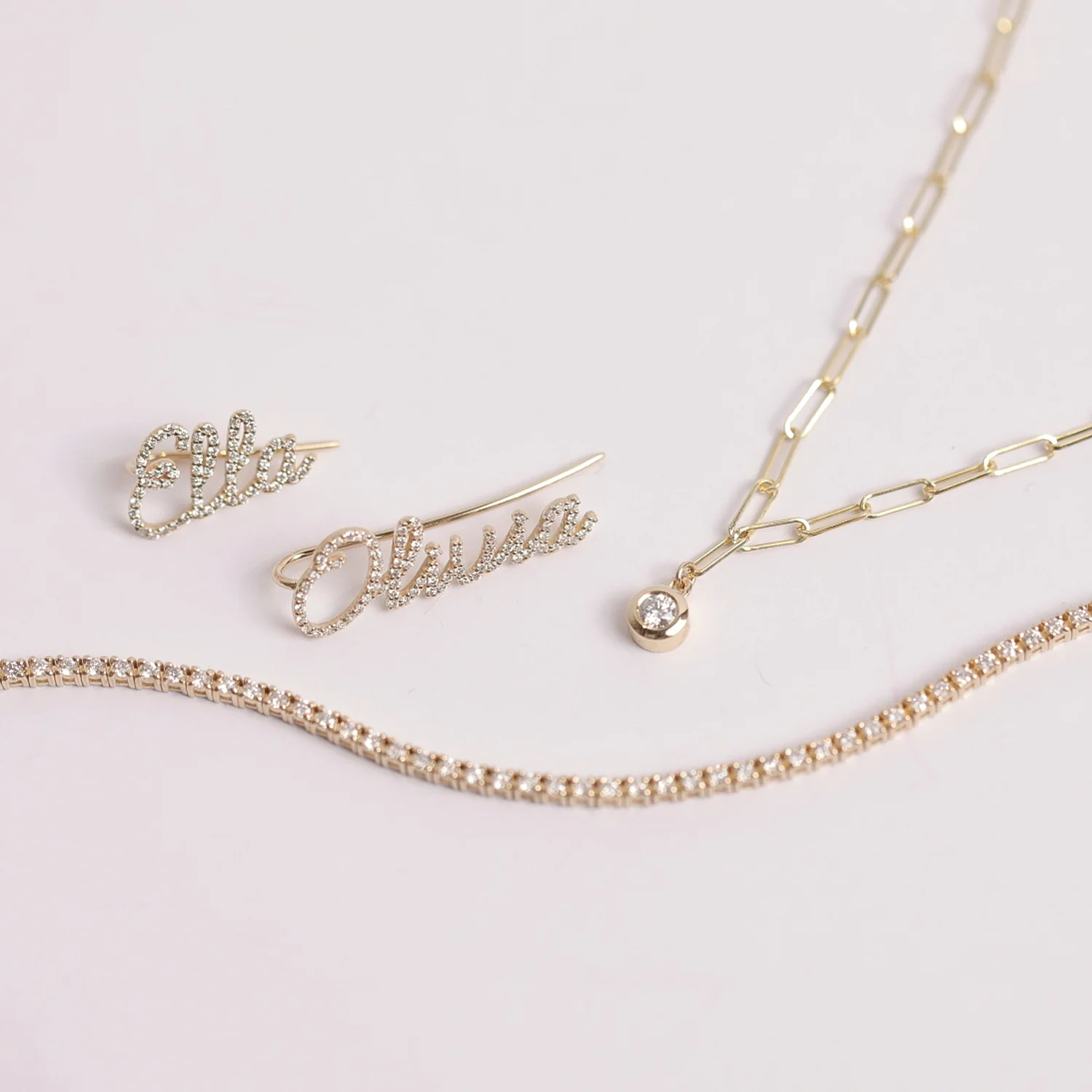 Diamond Personalized Name Ear Crawler - Image 10