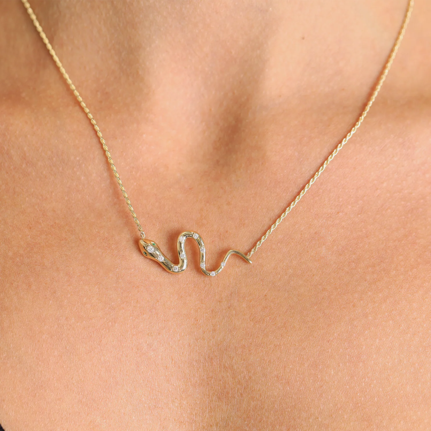 Diamond Serpentine Necklace - Image 3