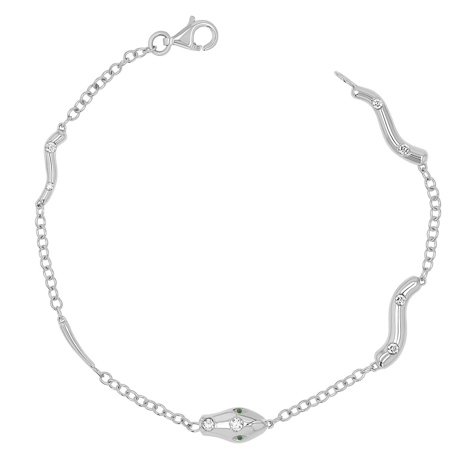 Diamond Serpentine Strand Bracelet - Image 2
