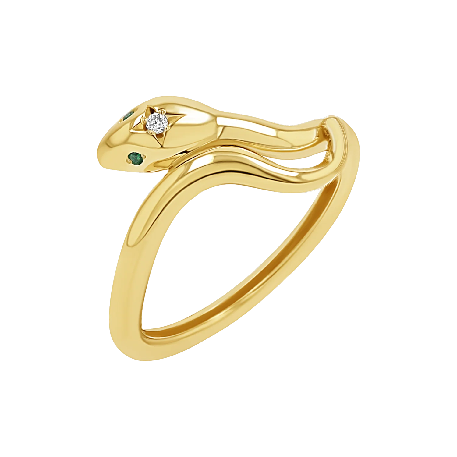 Diamond Serpentine Wrap Ring