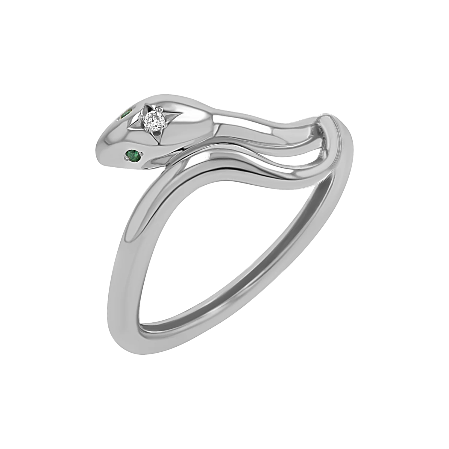 Diamond Serpentine Wrap Ring - Image 2