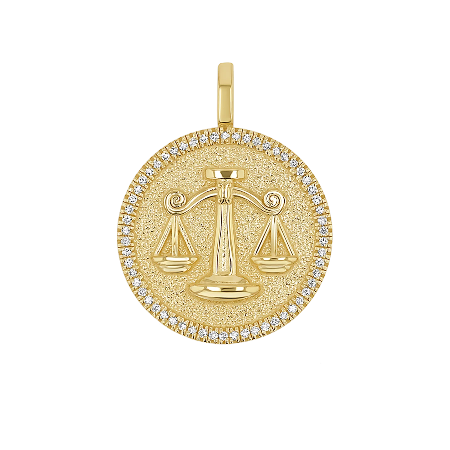Diamond Zodiac Coin Medallion Charm - Image 9