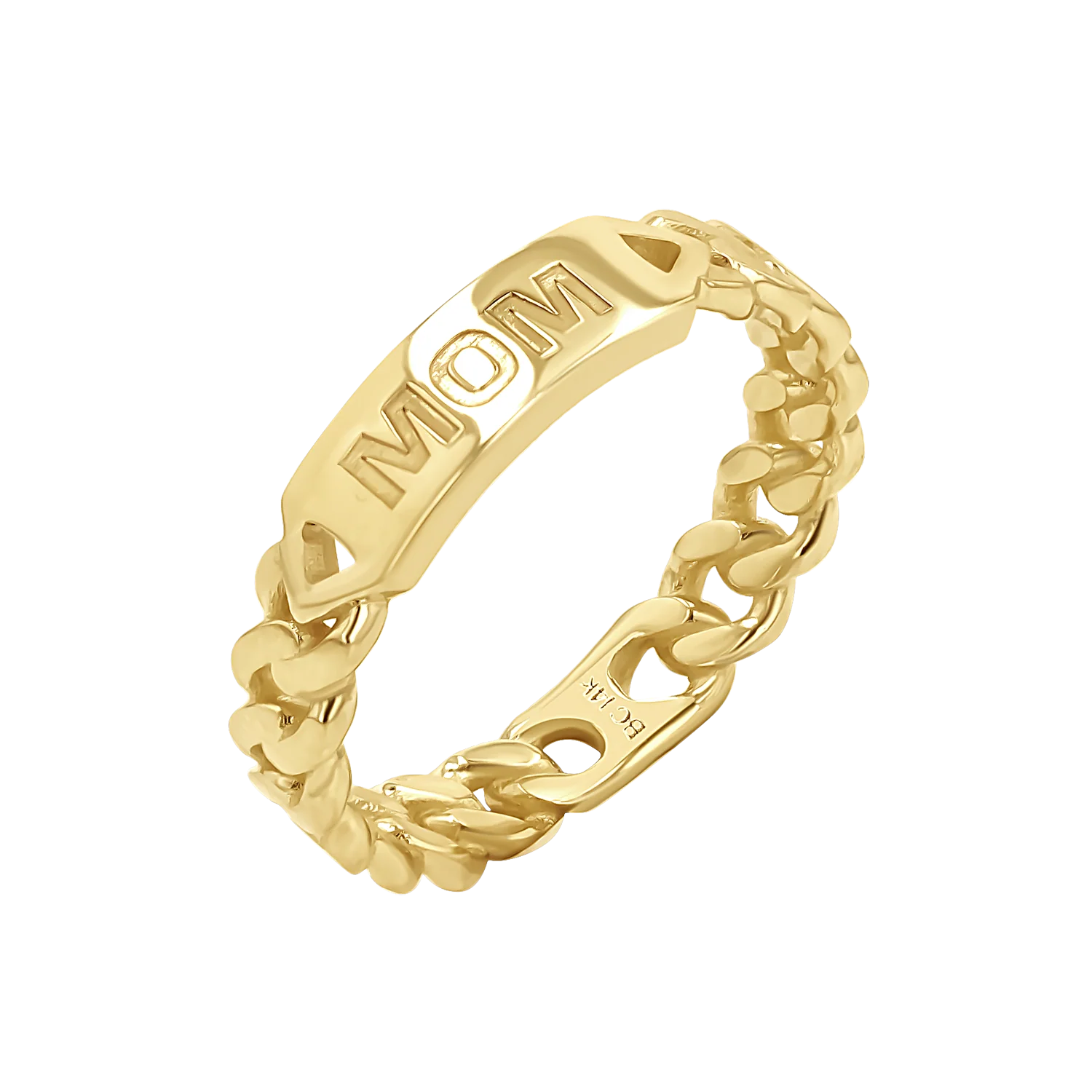 Engravable Cuban Link Ring
