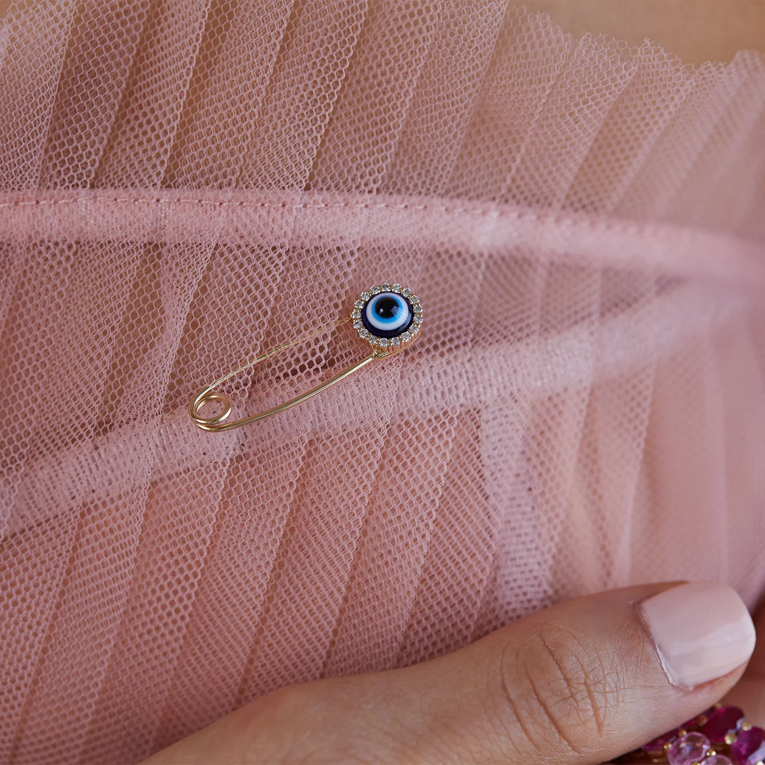 Evil Eye Charm Pin - Image 7