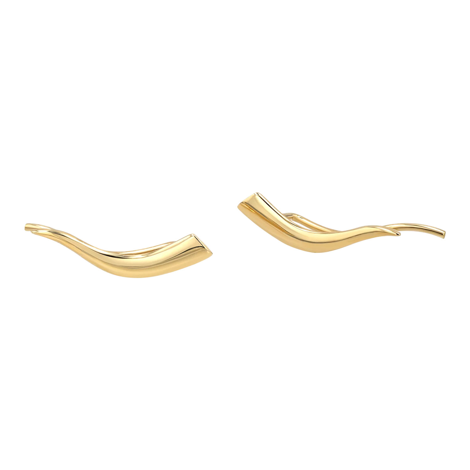 Flame Ear Crawler Earrings
