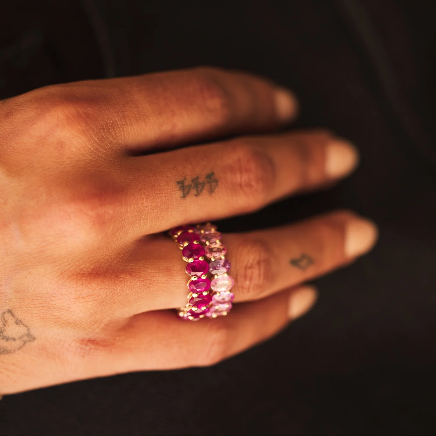 Genuine Ruby Oval Eternity Band - Image 5