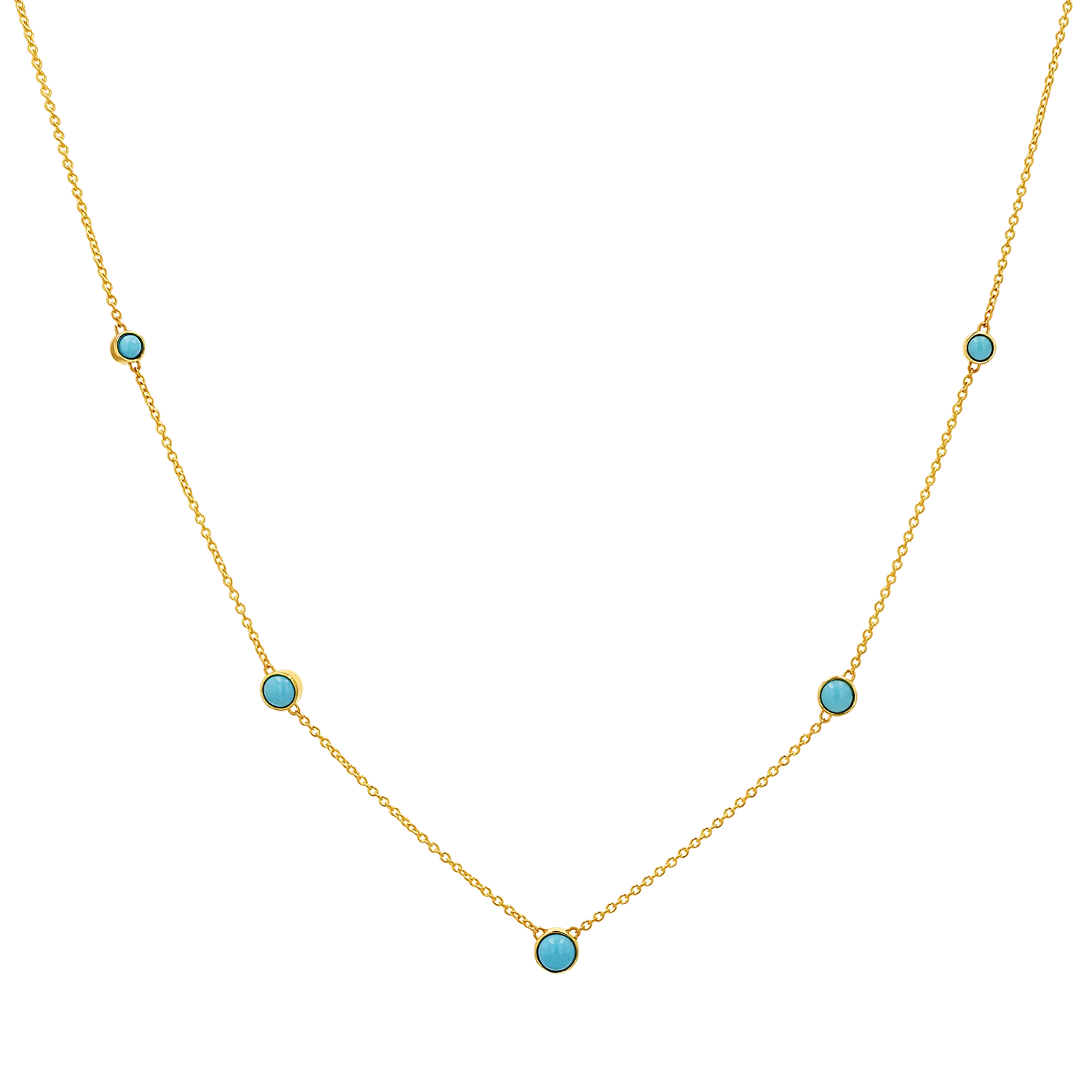 Graduating Genuine Turquoise Necklace