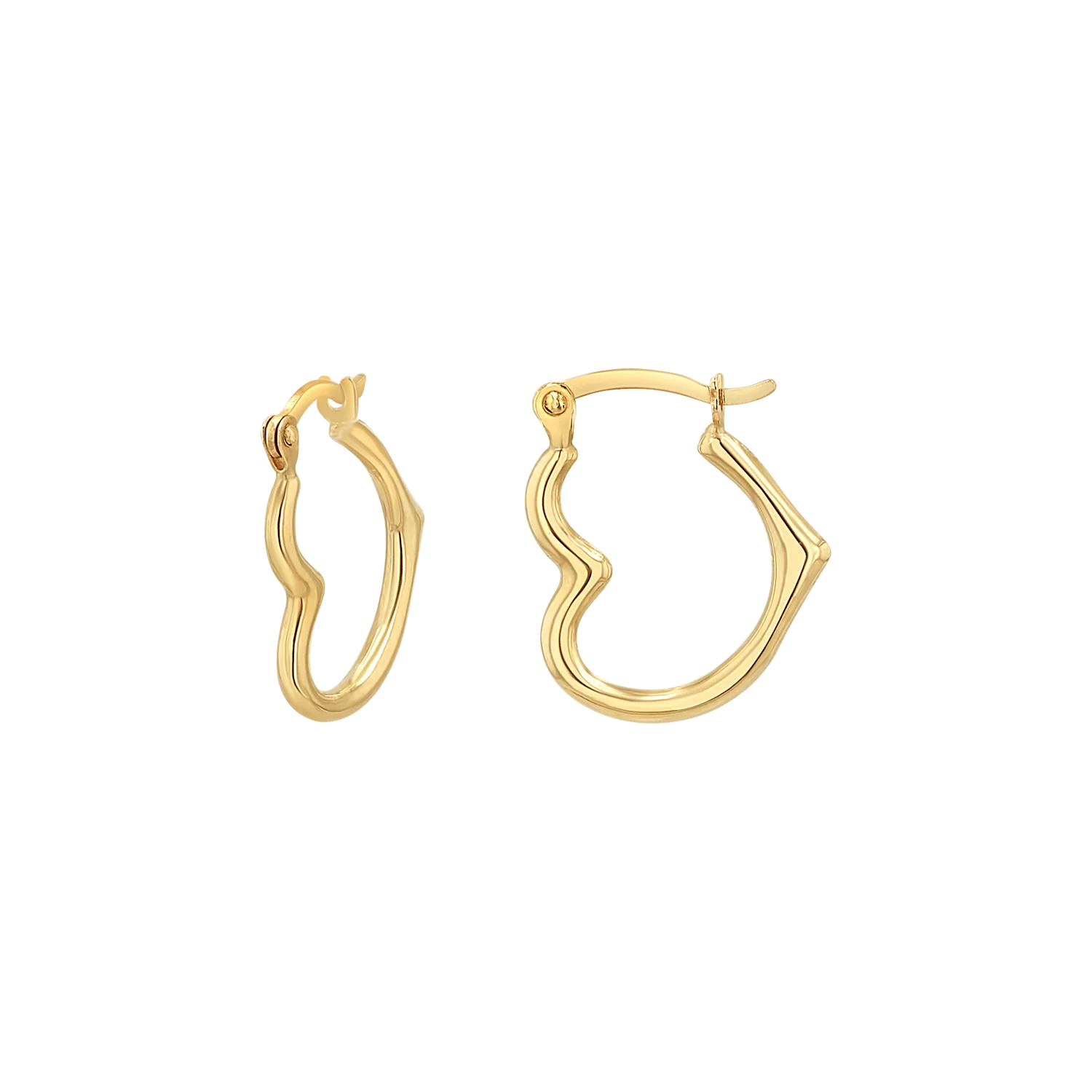 Heart Hoop Earrings - Image 2