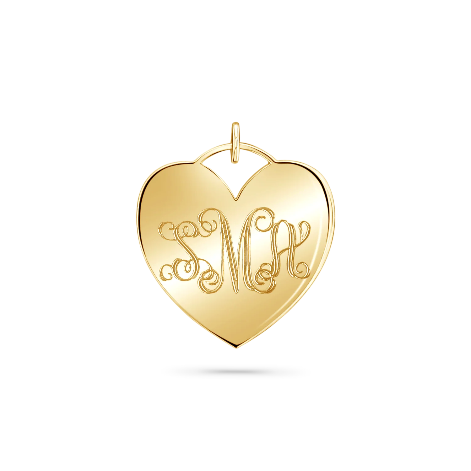 Heart Monogram Charm