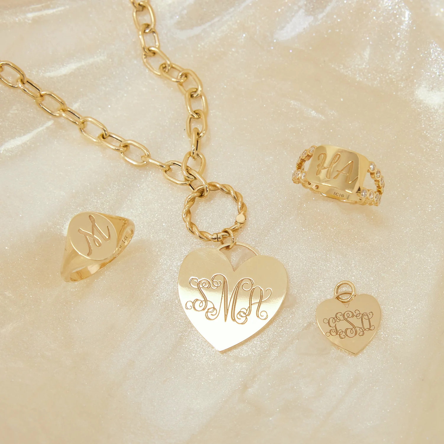 Heart Monogram Charm - Image 4