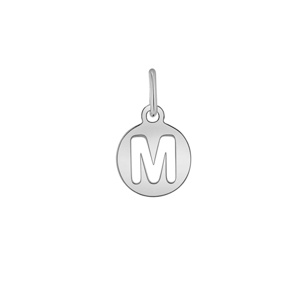 Kids Cut-Out Round Initial Letter Charm - Image 6