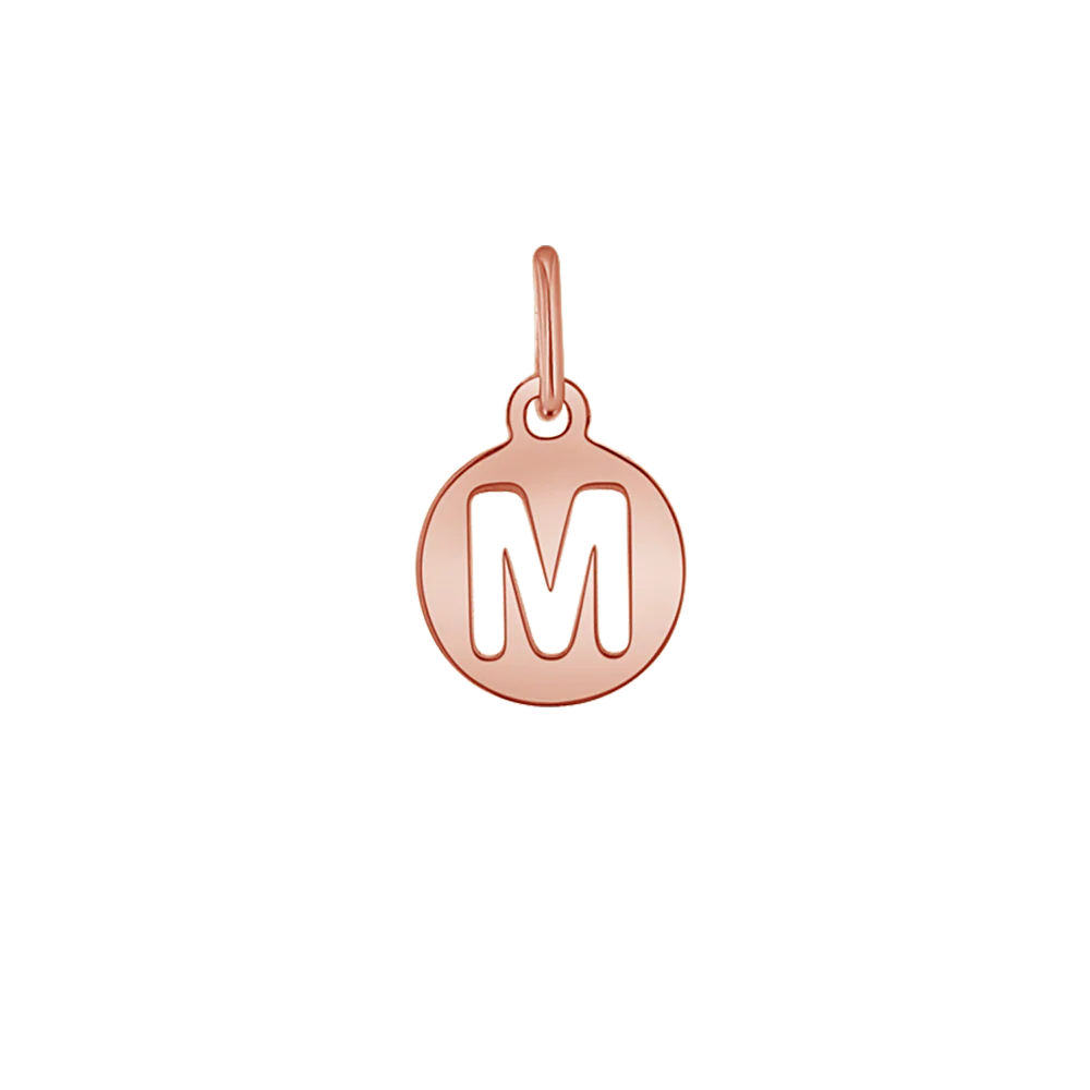 Kids Cut-Out Round Initial Letter Charm - Image 7