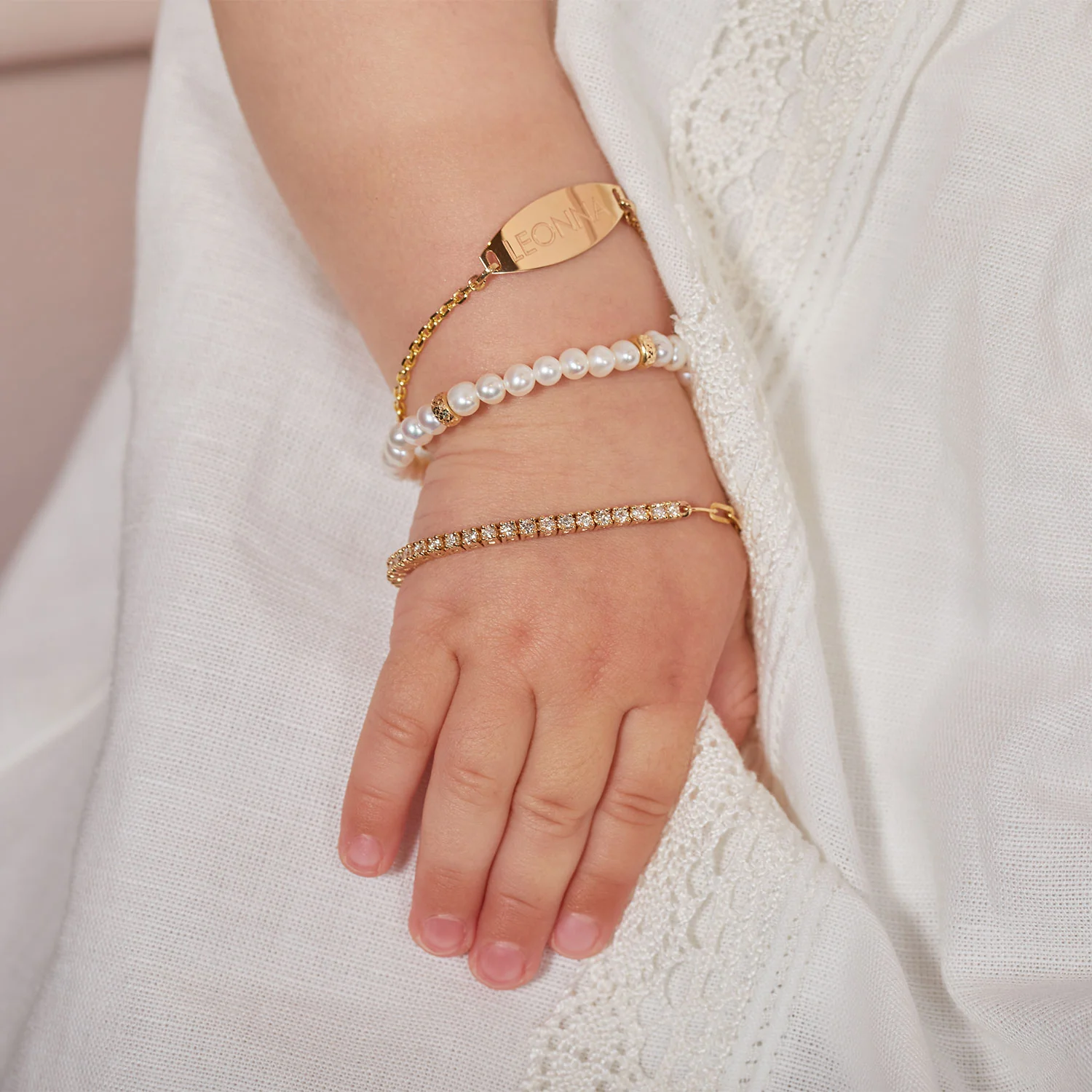 Kids Pearl Beaded Bracelet - Image 3