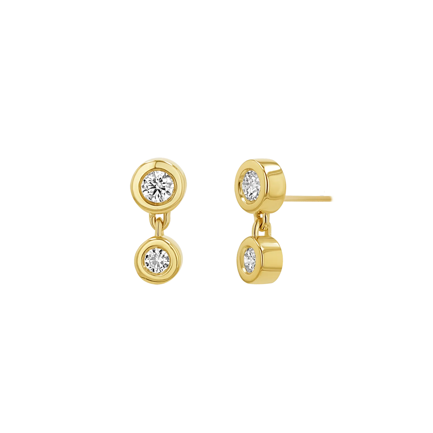Linked Diamond Duo Studs