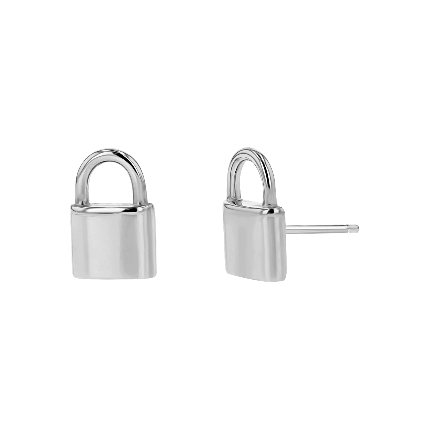 Love Padlock Stud Earrings - Image 2