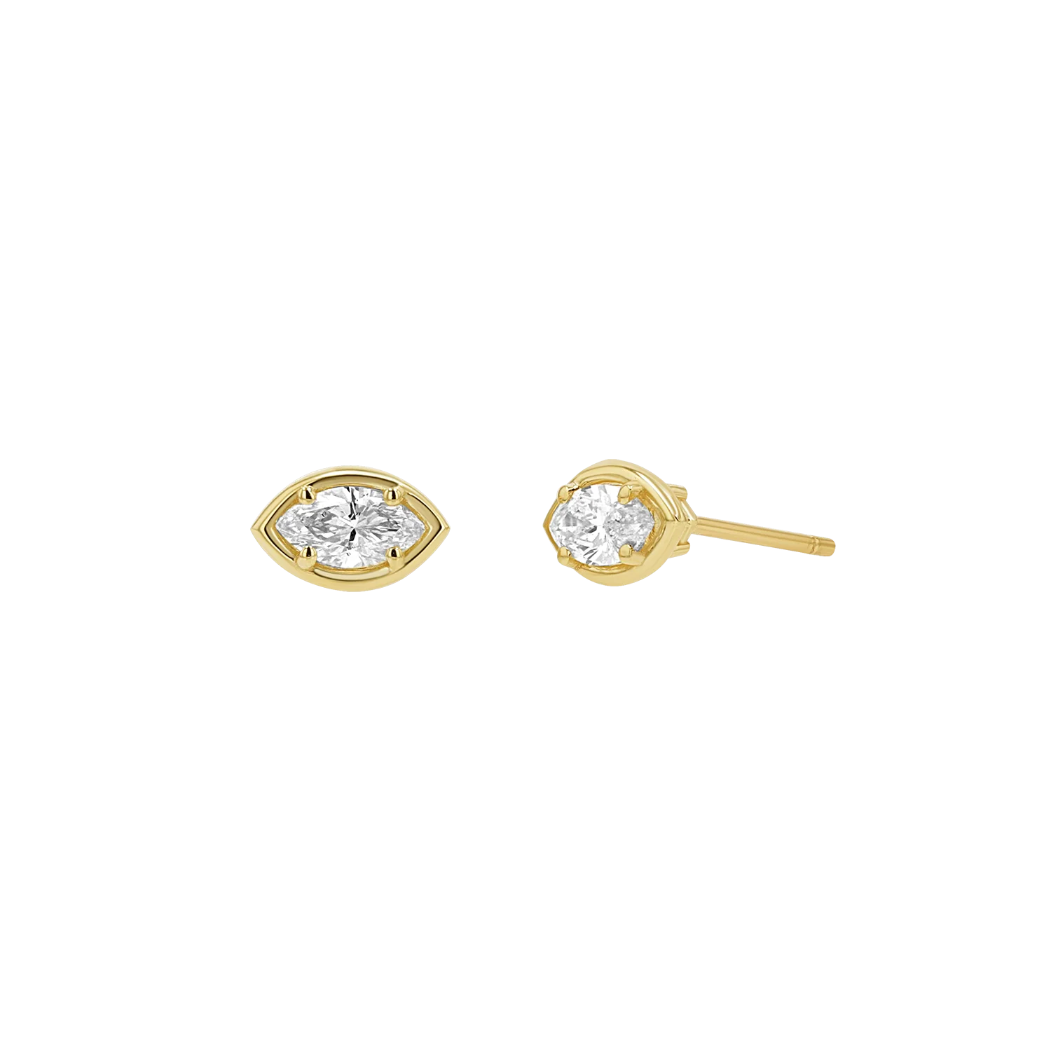 Marquise Diamond Stud Earrings