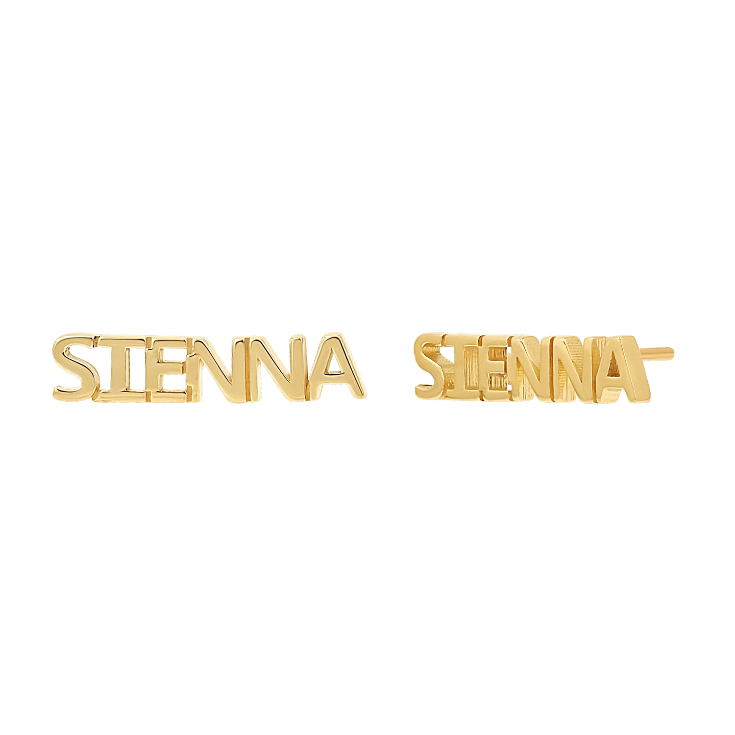 Mini Block Name Studs