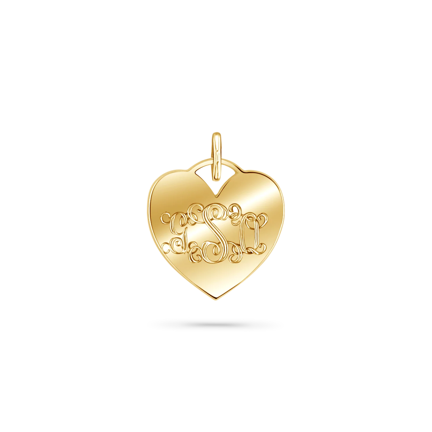 Mini Heart Monogram Charm