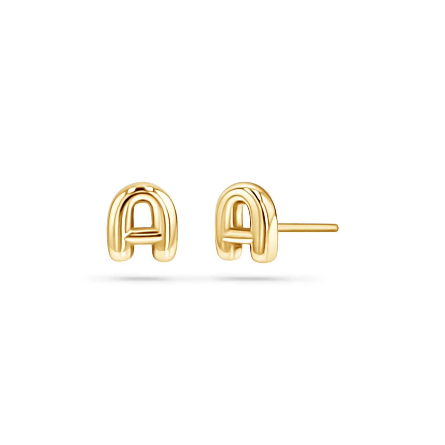 Mini Puff Letter Studs