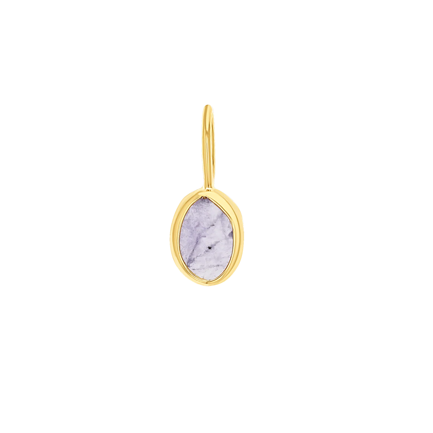 One of a Kind Tanzanite Slice Charm