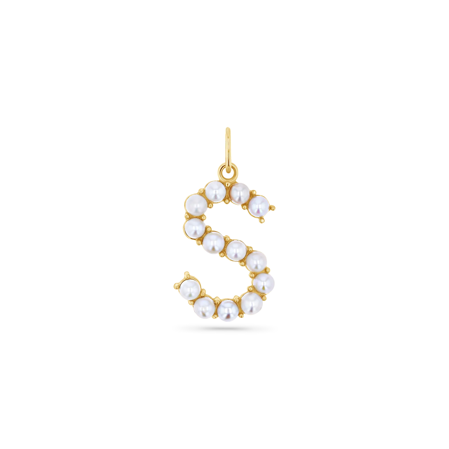 Pearl Letter Charm