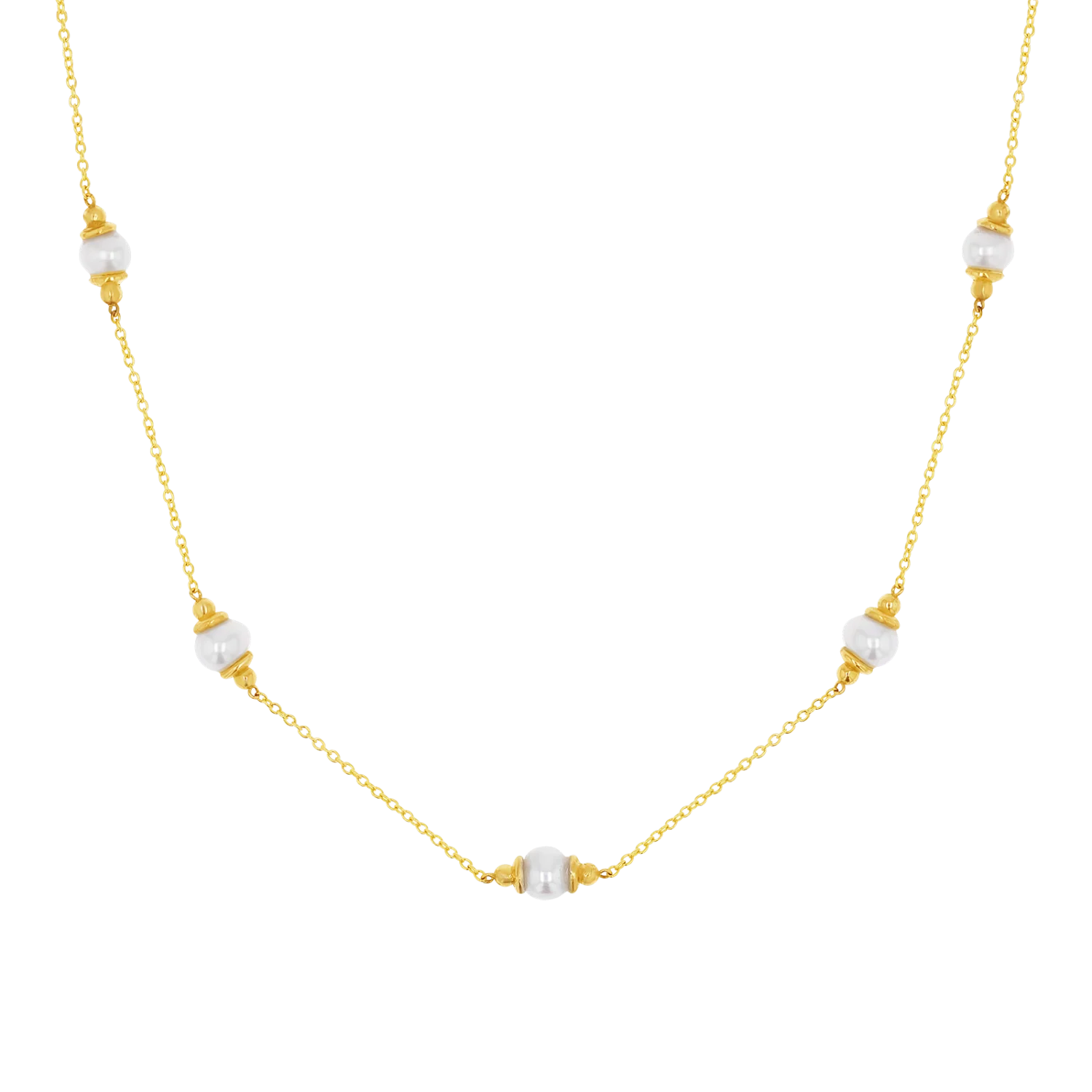 Pearl Station Necklace