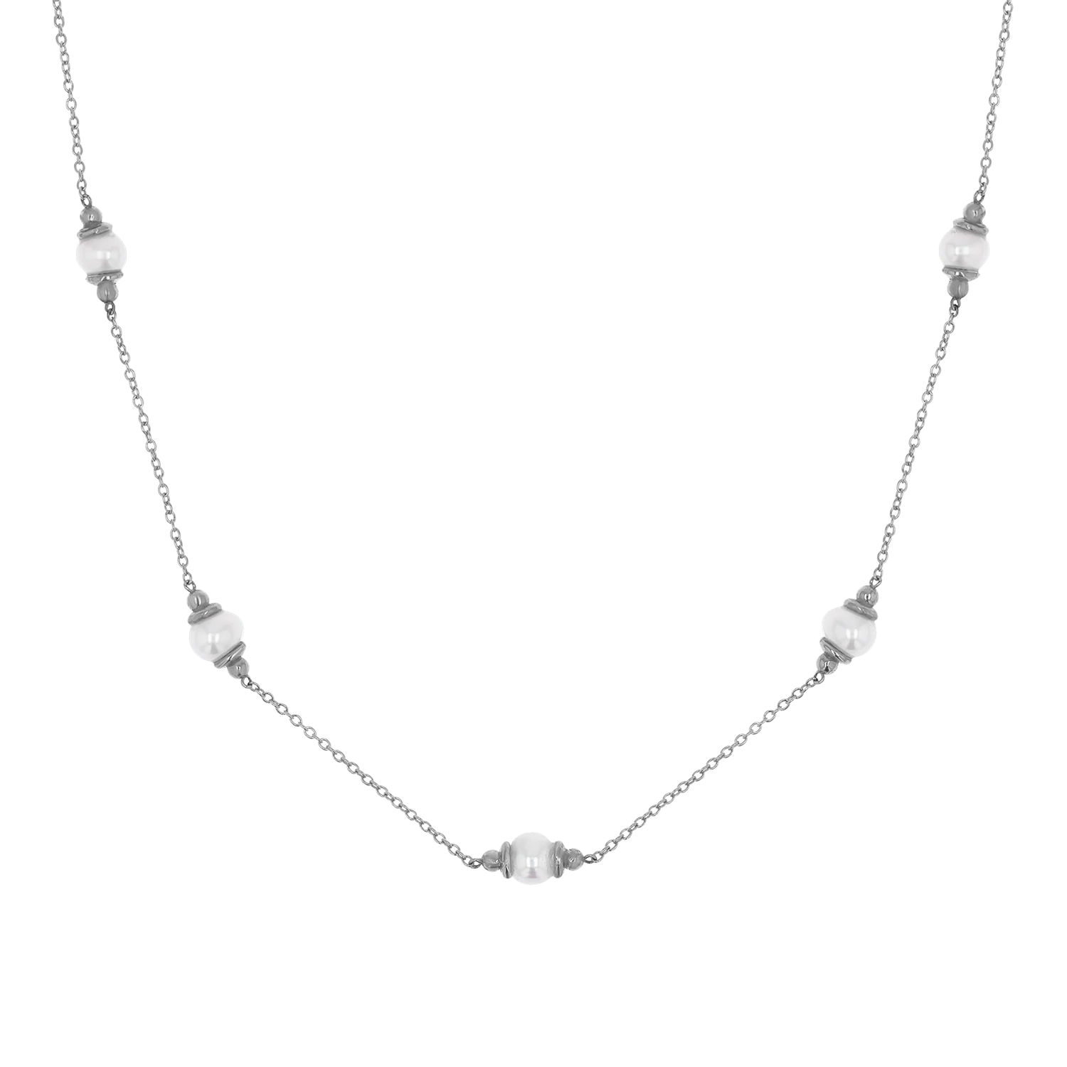 Pearl Station Necklace - Image 2