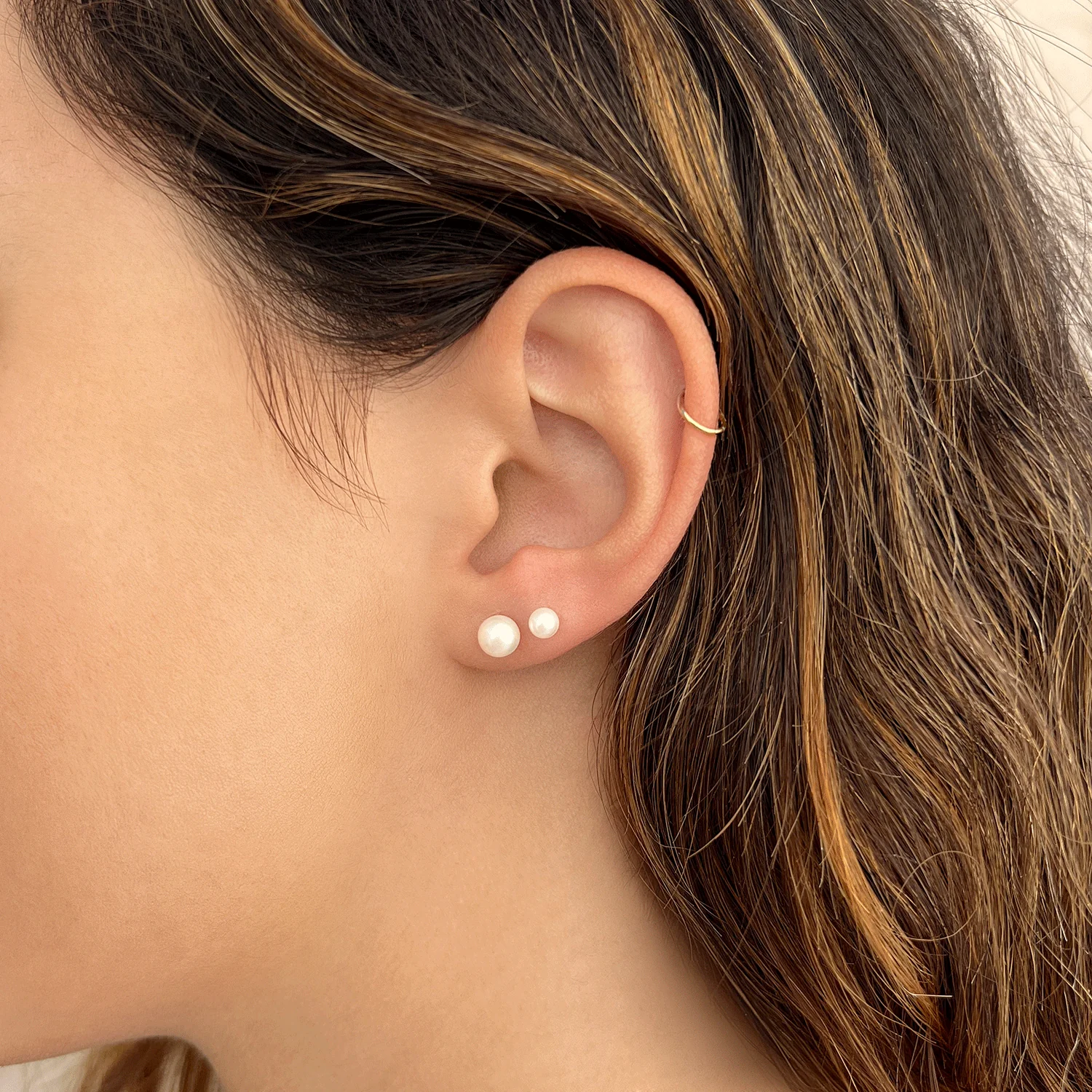 Pearl Stud Earrings - Image 9