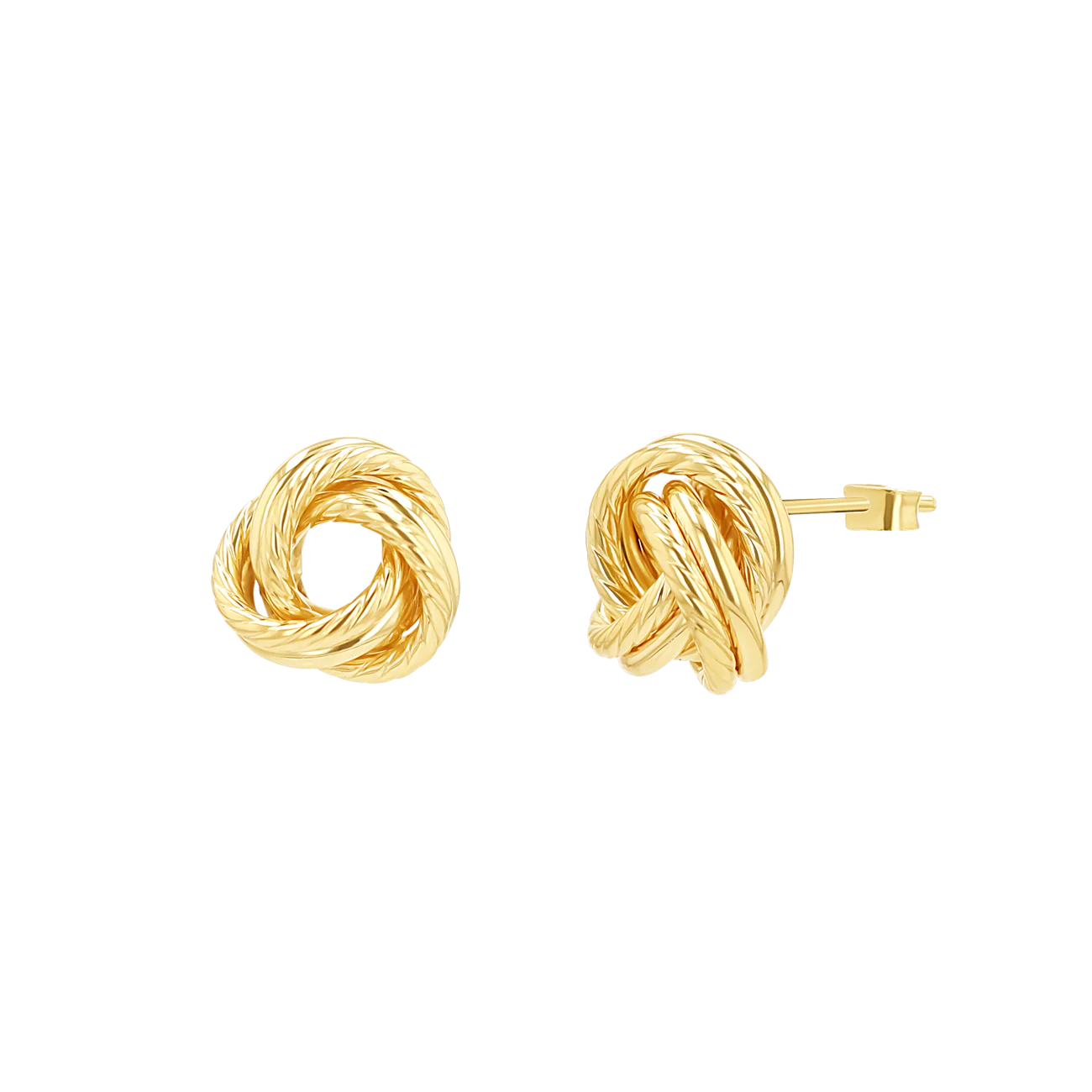 Rope Twist Love Knot Earrings