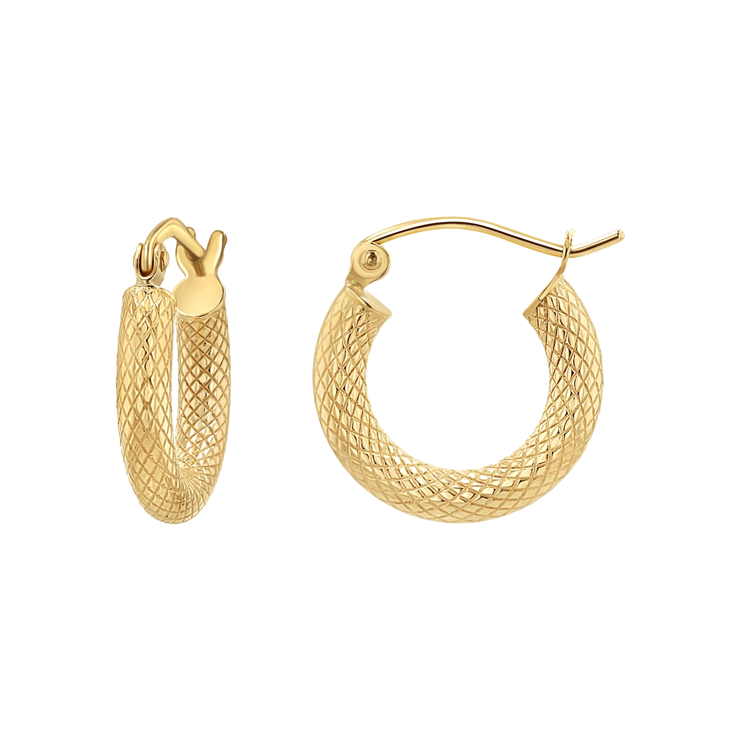 Serpentine Hoop Earrings