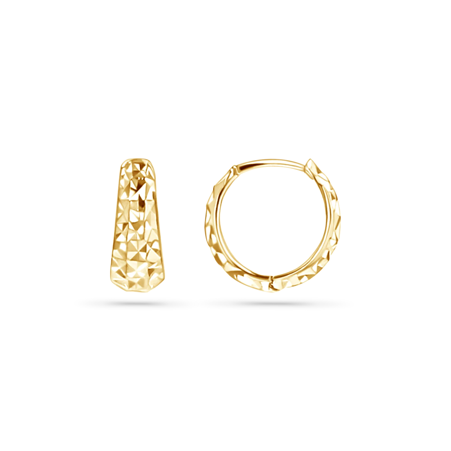 Sparkle Tapered Huggies Hoops